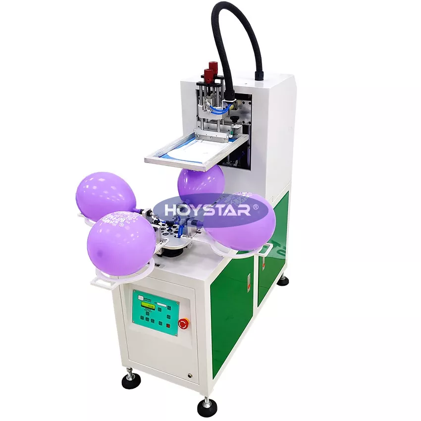1 Color Balloons Screen Printing Machine na may 4 na Istasyon