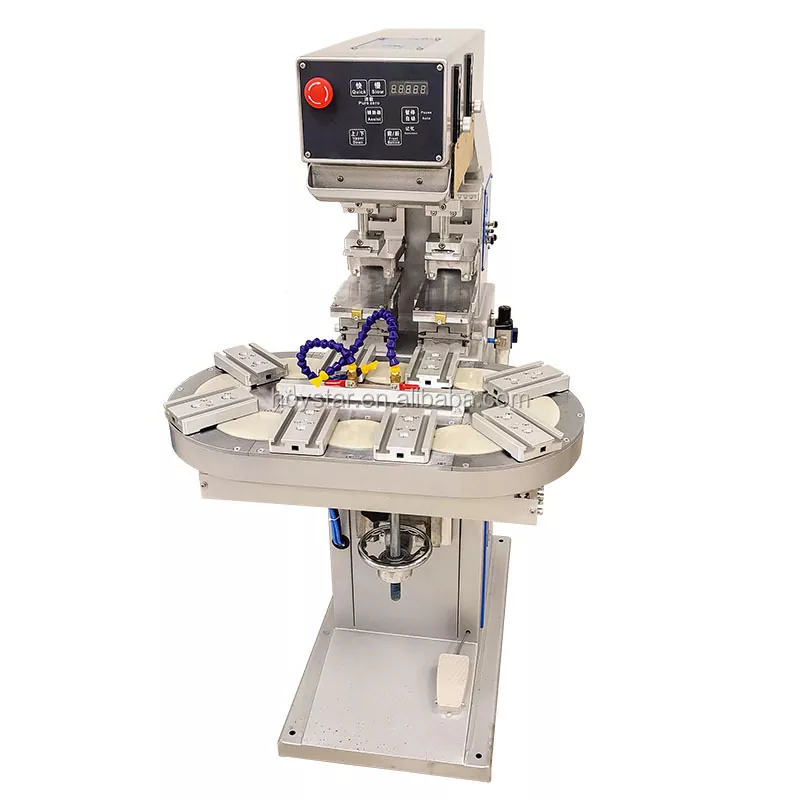 Dalawang Kulay na Rotary Table Pad Printing Machine